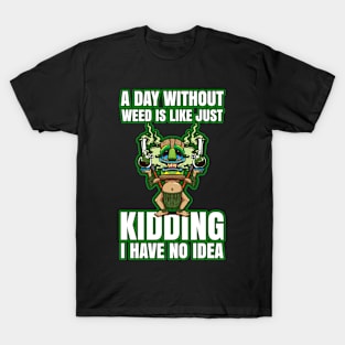 A Day Without Weed Is Like Cannabis Weed Smoking T-Shirt